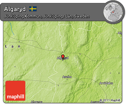 Physical Map of Älgaryd