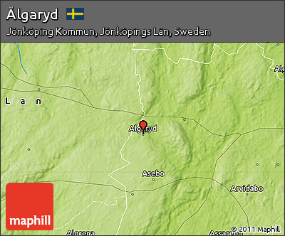 Physical Map of Älgaryd