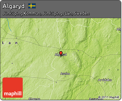 Physical Map of Älgaryd