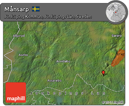 Satellite Map of Månsarp