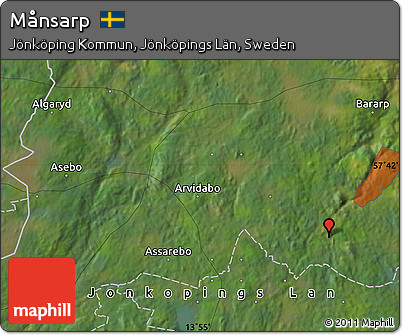 Satellite Map of Månsarp