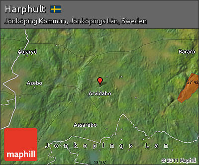 Satellite Map of Harphult