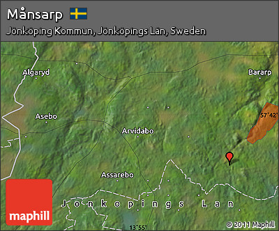 Satellite Map of Månsarp