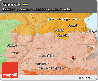 Political Panoramic Map of Smörvik