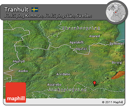 Satellite Panoramic Map of Tranhult