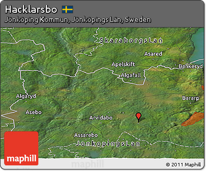 Satellite Panoramic Map of Hacklarsbo
