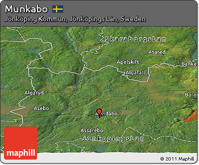 Satellite Panoramic Map of Munkabo