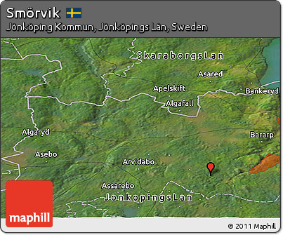 Satellite Panoramic Map of Smörvik