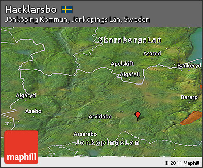 Satellite Panoramic Map of Hacklarsbo