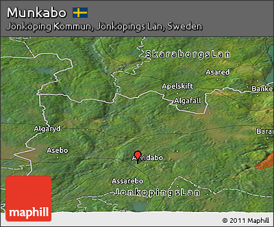 Satellite Panoramic Map of Munkabo