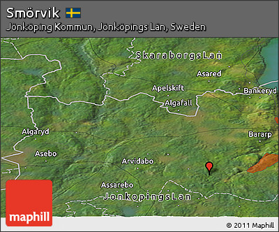 Satellite Panoramic Map of Smörvik