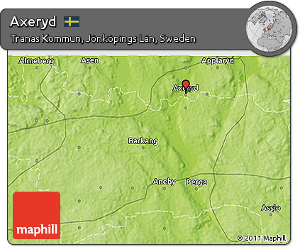 Physical 3D Map of Axeryd