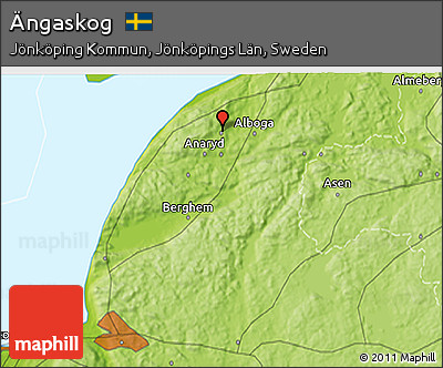 Physical 3D Map of Ängaskog