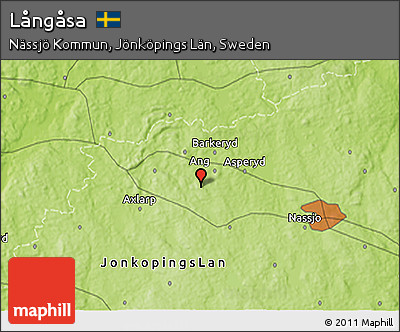 Physical 3D Map of Långåsa