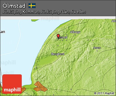 Physical 3D Map of Ölmstad