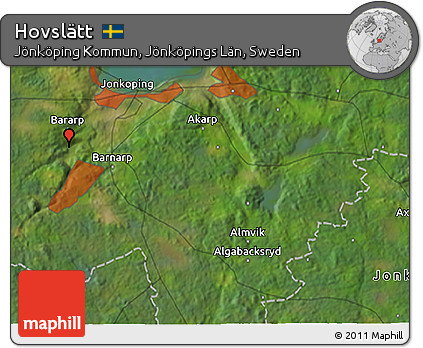 Satellite 3D Map of Hovslätt