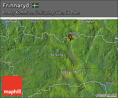 Satellite 3D Map of Frinnaryd
