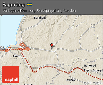 Shaded Relief 3D Map of Fageräng