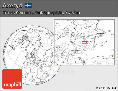 Blank Location Map of Axeryd