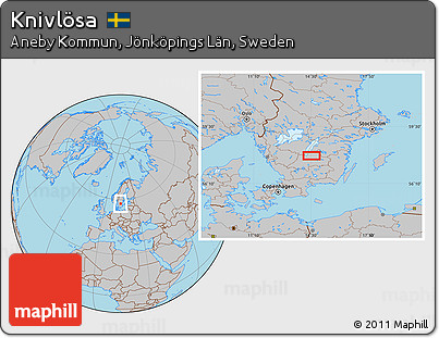 Gray Location Map of Knivlösa
