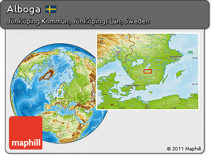 Physical Location Map of Alboga