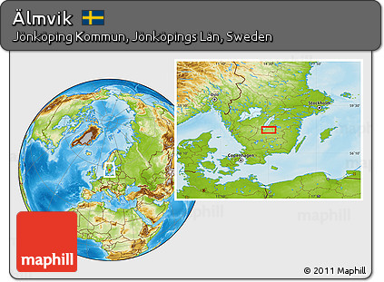 Physical Location Map of Älmvik