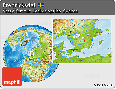 Physical Location Map of Fredricksdal