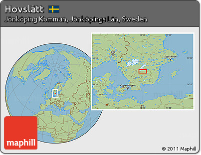 Savanna Style Location Map of Hovslätt