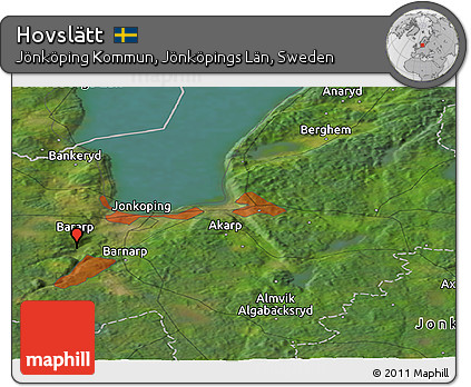Satellite Panoramic Map of Hovslätt