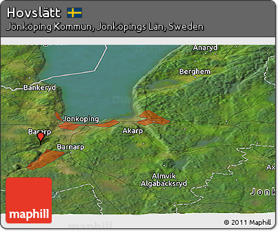 Satellite Panoramic Map of Hovslätt
