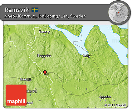 Physical 3D Map of Ramsvik