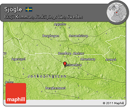 Physical 3D Map of Sjögle
