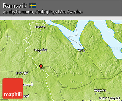 Physical 3D Map of Ramsvik