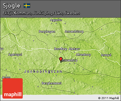 Physical 3D Map of Sjögle