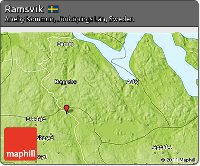 Physical 3D Map of Ramsvik