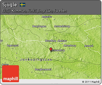Physical 3D Map of Sjögle
