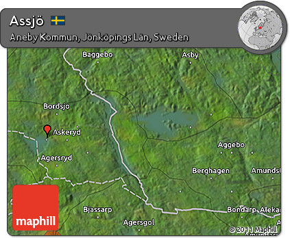 Satellite 3D Map of Assjö