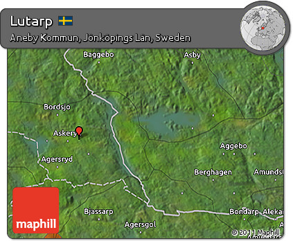 Satellite 3D Map of Lutarp