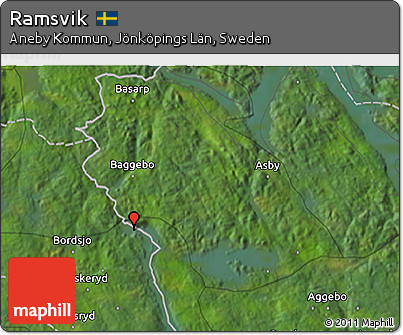 Satellite 3D Map of Ramsvik