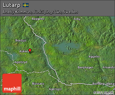 Satellite 3D Map of Lutarp