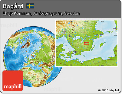 Physical Location Map of Bogård