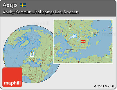 Savanna Style Location Map of Assjö