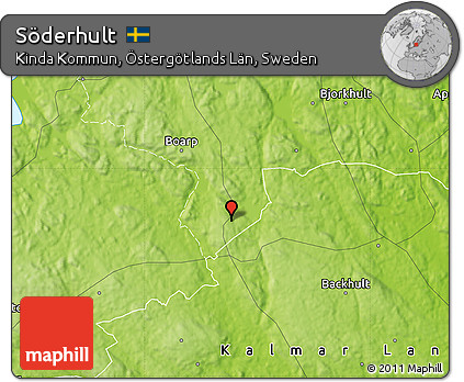 Physical Map of Söderhult