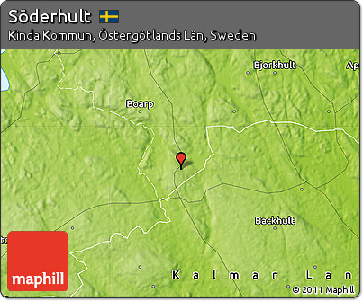 Physical Map of Söderhult
