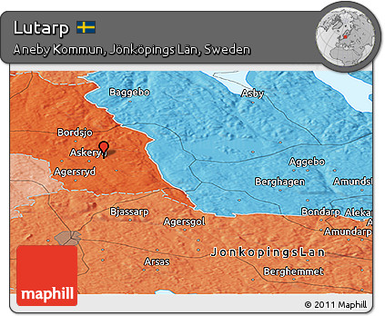 Political Panoramic Map of Lutarp