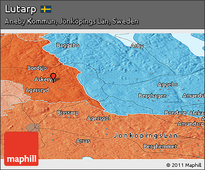 Political Panoramic Map of Lutarp