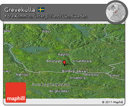 Satellite Panoramic Map of Grevekulla