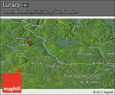 Satellite Panoramic Map of Lutarp