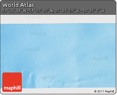 Shaded Relief 3D Map of the Area around 57° 46' 59" N, 15° 13' 29" W