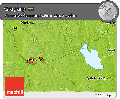 Physical 3D Map of Grägarp